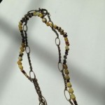 “Antique yellow” necklace